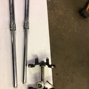 74,75,76 yamaha dt-100 front forks and triple cla
