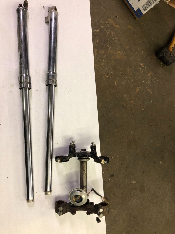 74,75,76 yamaha dt-100 front forks and triple cla