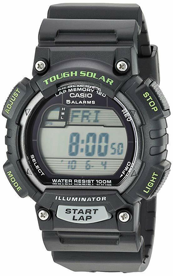 Casio STL-S100H-1AV Black Green Tough Solar Mens