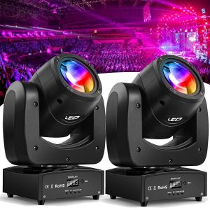 2PCS 120W Stage Lighting RGBW Moving Head Light DM
