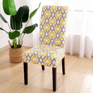 1/4/6pcs Spandex Stretch Printed Chair Covers Dini
