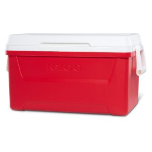 Igloo 48 qt. Laguna Ice Chest Cooler, Red, Hard Si