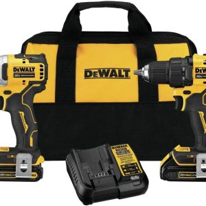 DeWalt DCK278C2 Cordless Drill Combo Kit, Atomic C