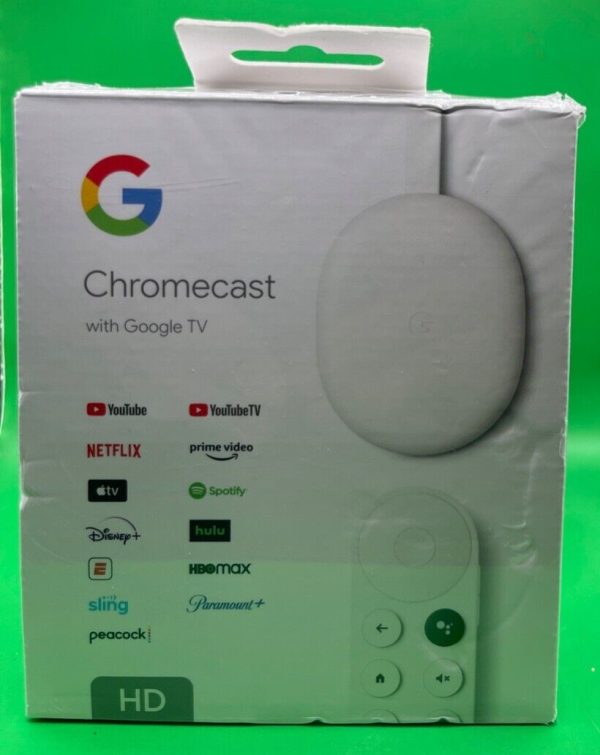 NEW Google Chromecast with Google TV (HD) - Snow G