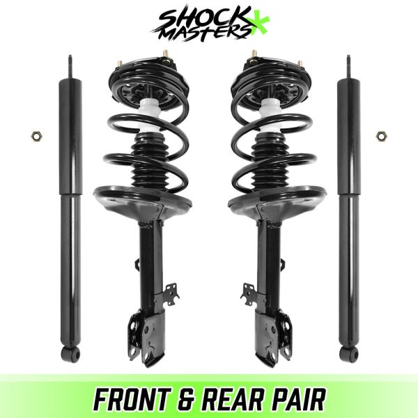 Front Complete Struts w/ Springs Rear shocks for