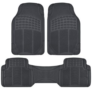 Rubber Liner for Toyota RAV4 Floor Mats Black 3 PC