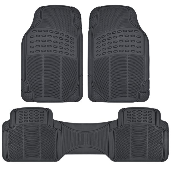 Rubber Liner for Toyota RAV4 Floor Mats Black 3 PC