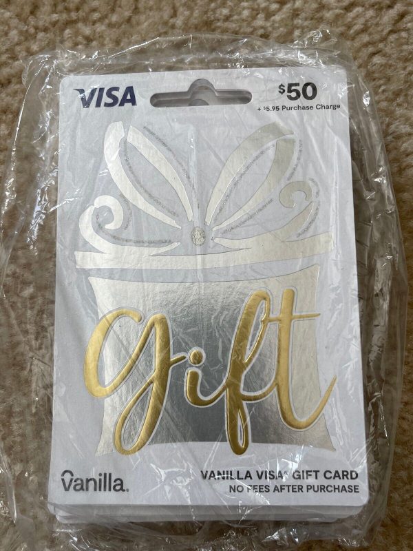 Vanilla Gift Cards 50 Sealed Bag of 10 Expires 4/