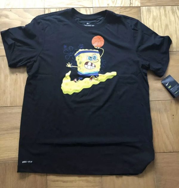 Nike Kyrie Spongebob Dri-Fit T-Shirt Black CD0947-