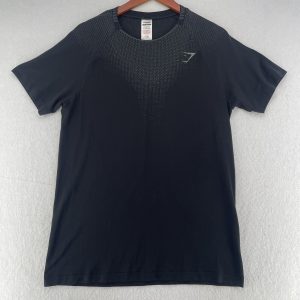 Gymshark Mens T-Shirt Short Sleeve Black Size Larg