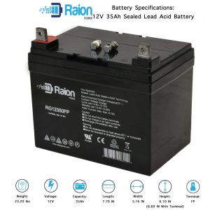 Raion Power 12V 35Ah Lawn Mower Battery For Encore