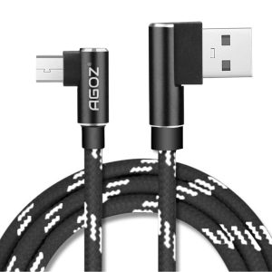 Agoz L Shape 90 Degree Micro USB Cable FAST Charge