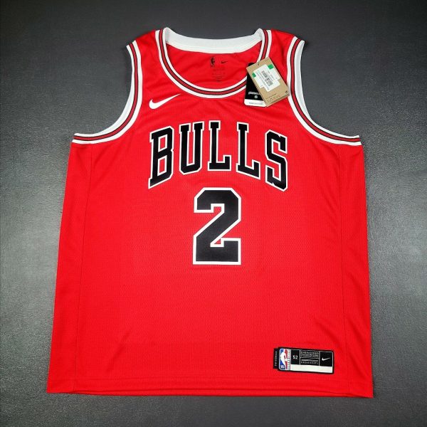 100 Authentic Lonzo Ball Nike Bulls Icon Swingman