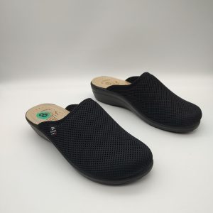 FLY FLOT Womens Black Mesh Mule Clog 8 NEW