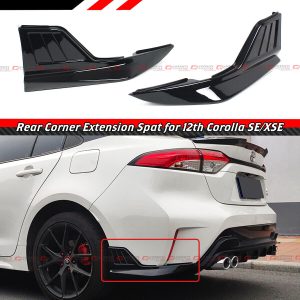 FOR 20-22 TOYOTA COROLLA LE XLE SE XSE GLOSS BLACK