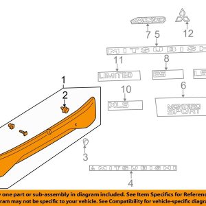 MITSUBISHI OEM Montero Sport Liftgate Tailgate Hat
