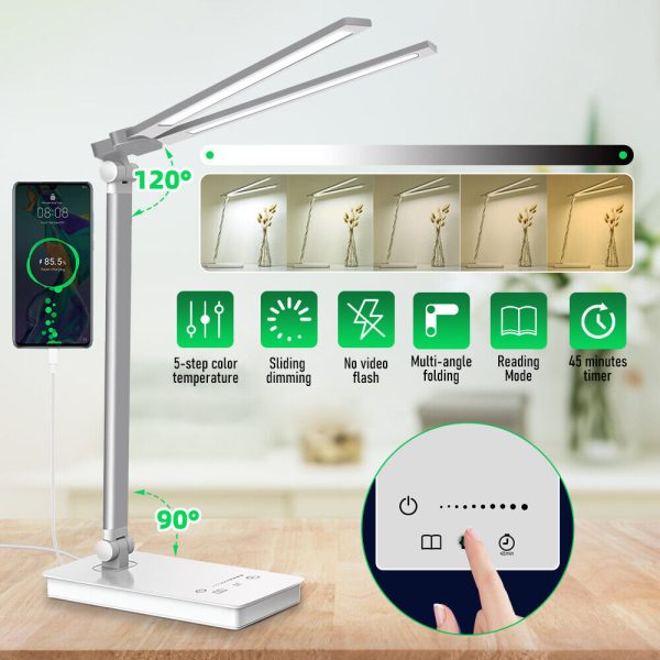 Lampara LED Lamparas De Mesa Para Oficina y Cuarto