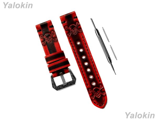 Red and Black Skull Crossbones Band for Motorola M