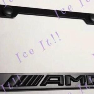 3D AMG Mercedes Benz Emblem Stainless Steel Black