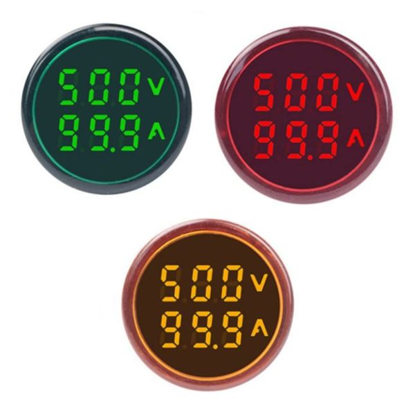 Szliyands 3pcs AC Current and Voltage Indicator wi