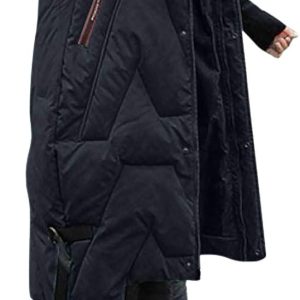 Women's Long Puffer Vest Plus Size Sleeveless Hood