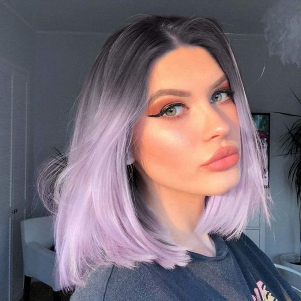 Quick Wig Ombre Wigs Short Straight Bob Wig Black